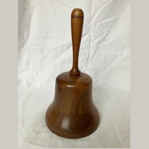 Vintage wooden bell music box Reuge Swiss Musical Movement